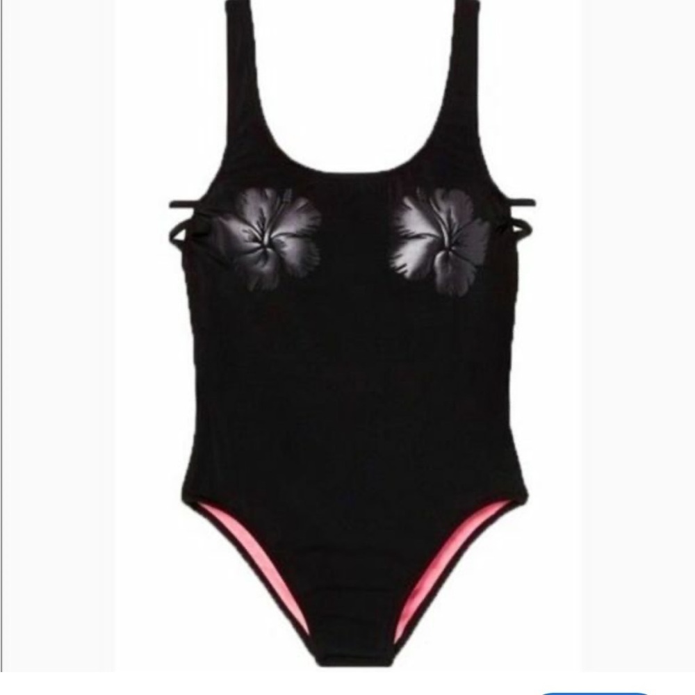 Victoria's Secret PINK padded hibiscus one piece swimsuit Large swimsuit